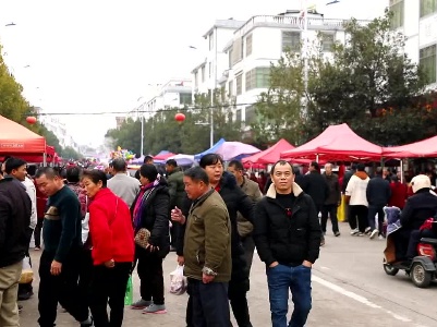 赶圩市 购年货 烟火气里年味浓